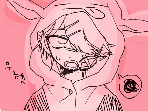 자캐 : 으ㅔ헥(끄적 스케치판 ,sketchpan