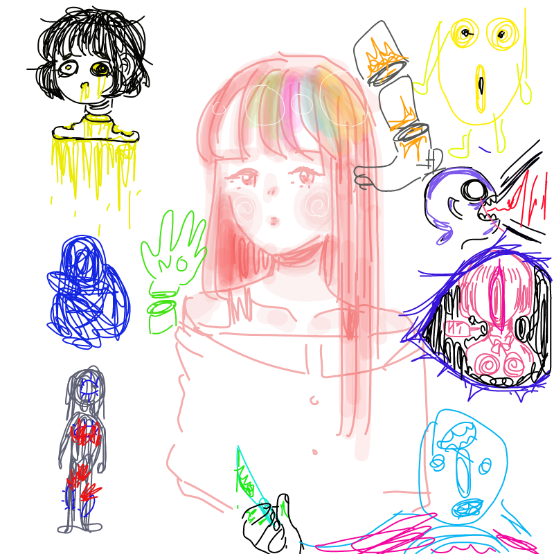 잡생각 : 잡생각 스케치판 ,sketchpan