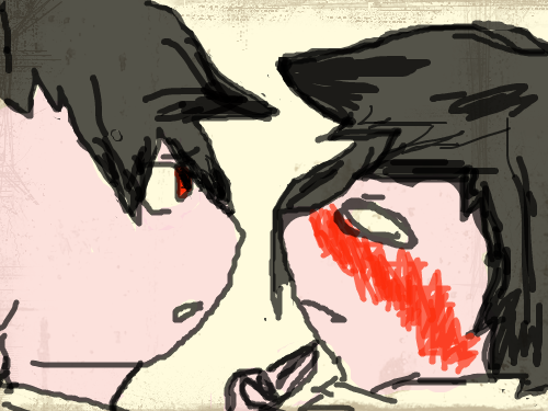 린과 누구 : 린과 란팡임,,, 스케치판 ,sketchpan