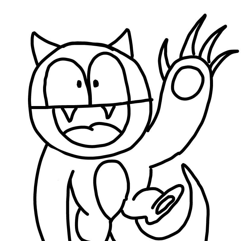 예전에 그.. : 예전에 그린그림.. 정확히는 몬스터? 스케치판 ,sketchpan