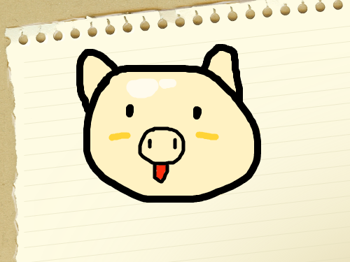 돼지 : 돼지를그렸음 스케치판 ,sketchpan