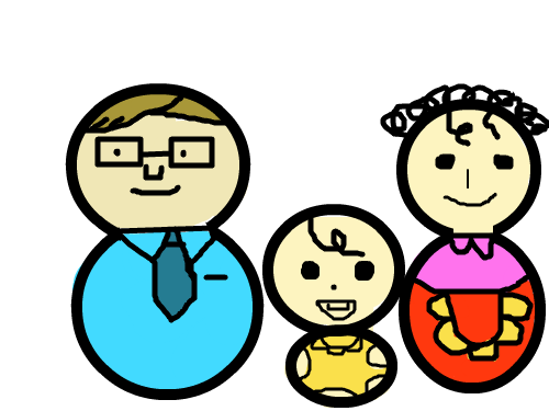 가족 : 3가족을그렸다. 스케치판 ,sketchpan