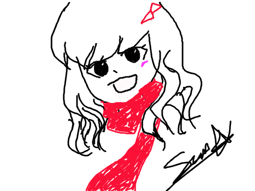 여자아이 : ....... 스케치판 ,sketchpan