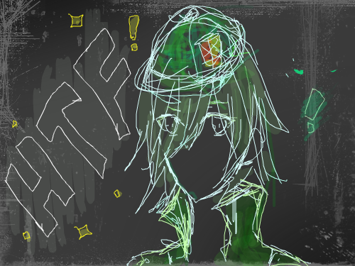 Happy Tree Friend : 스플이 여친(l^p^) 스케치판 ,sketchpan