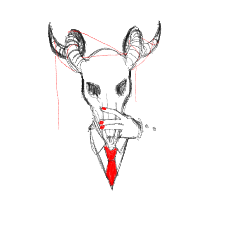 동물뼈가면.. : 동물뼈가면을 그려보고싶어서.. :> 스케치판 ,sketchpan