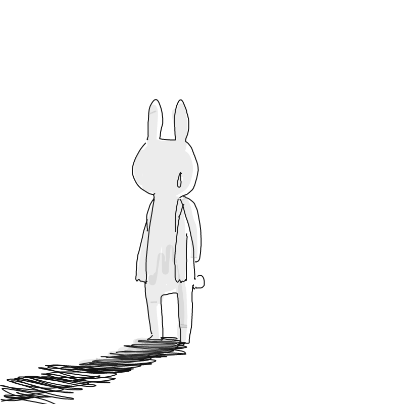 외로운 토.. : 외로운 토끼 한마리 스케치판 ,sketchpan