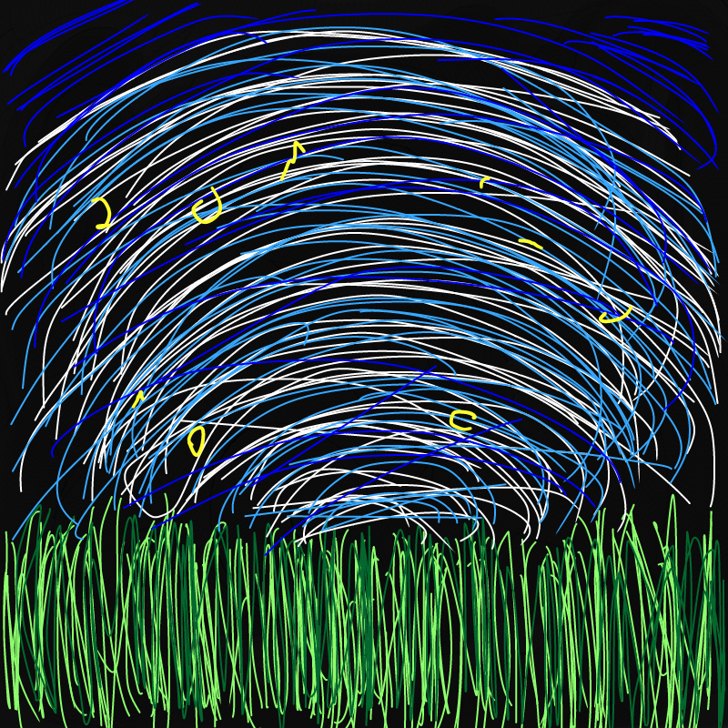 밤하늘의 .. : 밤하늘의 반원 스케치판 ,sketchpan