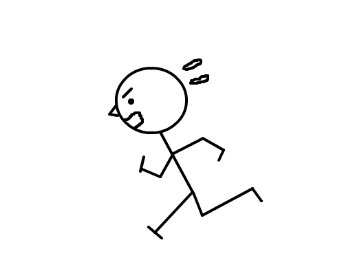 걸음아 나살려~! : 쉴새 없이 졸라맨이 달리고 있다. 스케치판 ,sketchpan