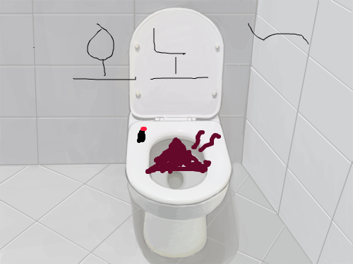 드러운 똥 : 똥이다! 스케치판 ,sketchpan