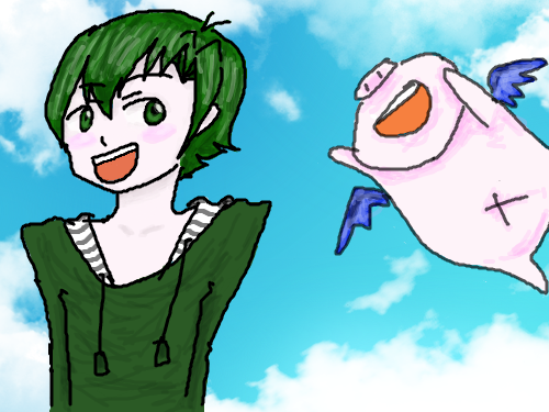 비행돼지 : 돼지날다 스케치판 ,sketchpan