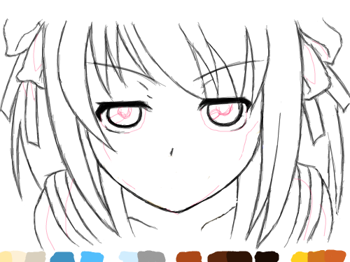 하루히 스캐치 : ㅠㅡㅠ 첨해봅니다.. 여러번 실수하내요.. 스케치판 ,sketchpan