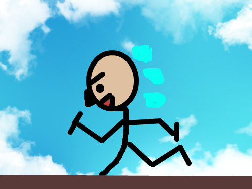 뛰는 졸라맨 : 힘들다 스케치판 ,sketchpan