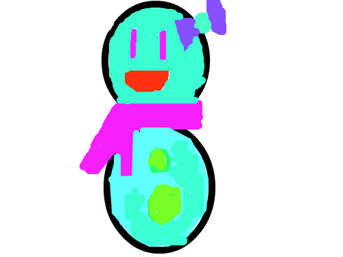 눈사람 : 여자눈사람이쁘다 스케치판 ,sketchpan