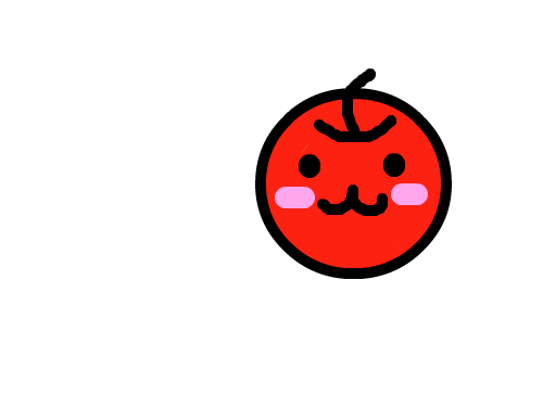 사과 : 곡선을 이용한 사과 스케치판 ,sketchpan