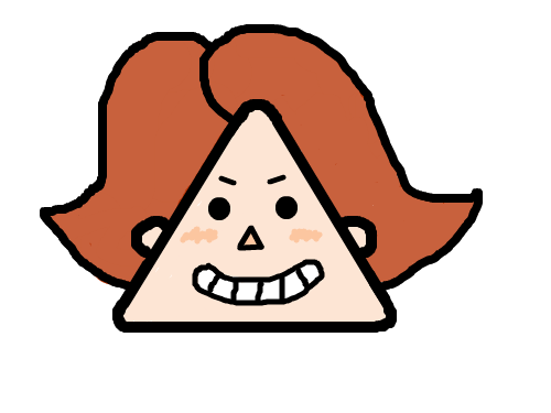 얼굴다운 얼굴 - 세모 : 세모를 이용해 그린 얼굴 스케치판 ,sketchpan