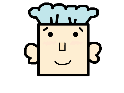 얼굴다운 얼굴 - 네모 : 네모를 이용해 그린 얼굴 스케치판 ,sketchpan