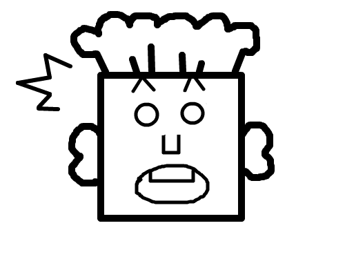 표정 연습 - 네모 : 네모를 이용해 표정 연습(놀란 표정) 스케치판 ,sketchpan