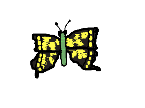 나비 : 나비가있다. 스케치판 ,sketchpan