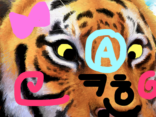 호랑이 : 설명이없음 스케치판 ,sketchpan