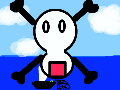 해골 : ???? 스케치판 ,sketchpan