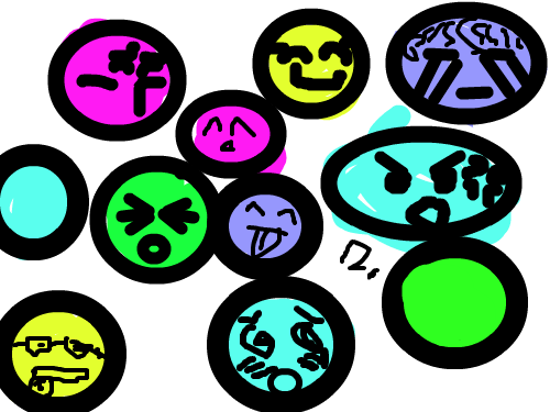 여러 가지의 표정 : 여러기의표정 스케치판 ,sketchpan