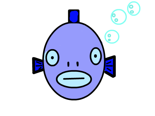 물고기 : 홀쭉한 물고기 스케치판 ,sketchpan