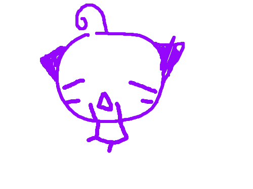 냐무한테 잎머리생긴날 : 이리하여 냐무의앞머리가 생겼습니다. 스케치판 ,sketchpan