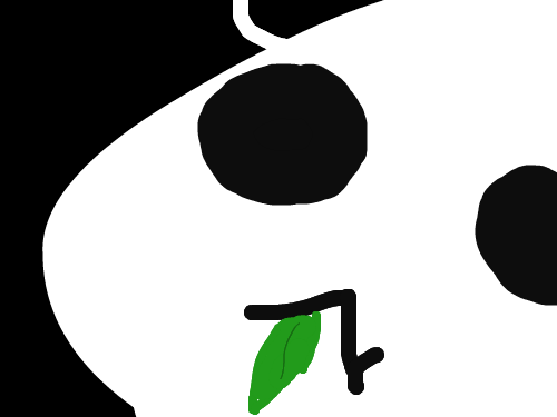 판다 : 먹이를먹는판다 스케치판 ,sketchpan