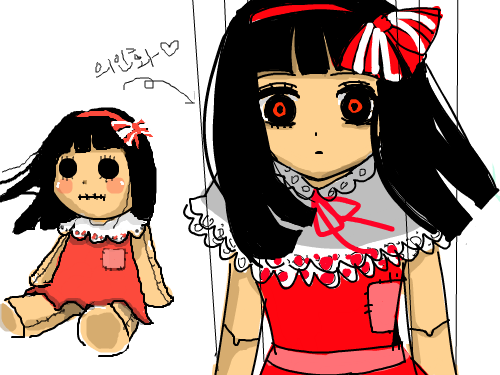 인형의인화 : 올ㅋㅋㅋㄹㅋㅇㅋ 스케치판 ,sketchpan