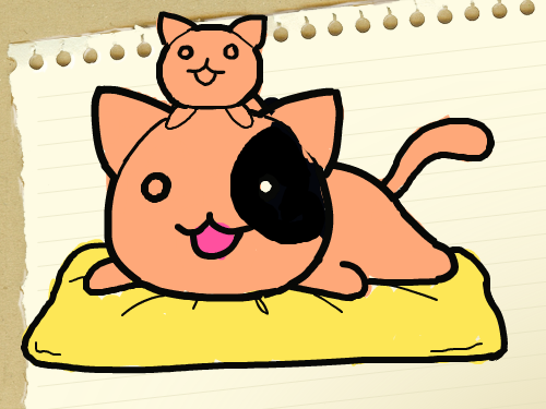 귀염둥이고양이 : 귀염둥이고양이 스케치판 ,sketchpan