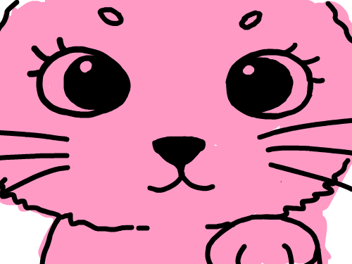 분홍색고양이 : 분홍색고양이 스케치판 ,sketchpan