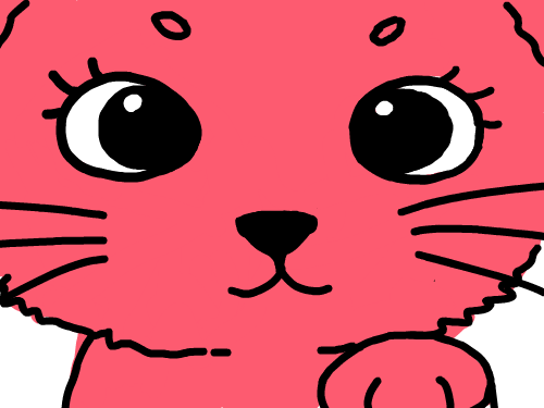 분홍고양이 : 분홍고양이 스케치판 ,sketchpan