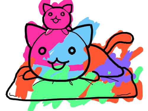 고양이 : 고양이를그렸어요 스케치판 ,sketchpan