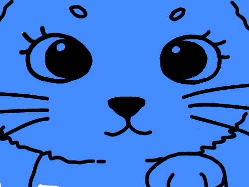 파랑고양이 : 파랑고양이 스케치판 ,sketchpan