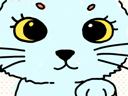 하늘고양이 : 하늘색고양이 스케치판 ,sketchpan