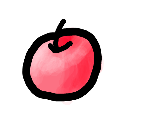 사과 : 이..이상한가요? 스케치판 ,sketchpan