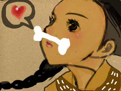 원시소녀 : ㅋㅋ 원시소녀로 되었음 스케치판 ,sketchpan