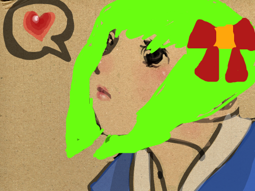 초록머리이국소녀의비밀... : 이 초록머리 이국소녀의 비밀을 밝혀내면 Longman dictionary of contemporary english  를 드립니다. 스케치판 ,sketchpan