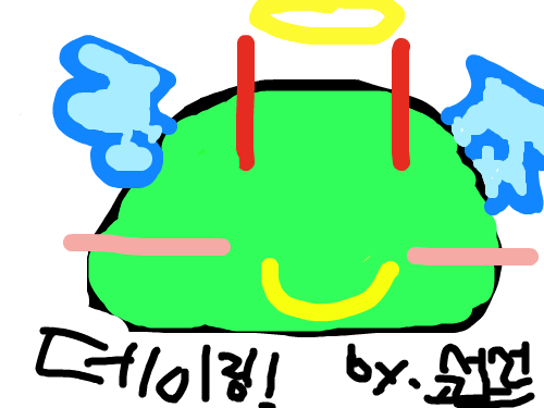 데이링(제 미니아쳐?아님 마스코트~) : 저만의 캐릭터를 이곳에 올렸습니다. 악플은 싫어요~ㅠㅠ 스케치판 ,sketchpan