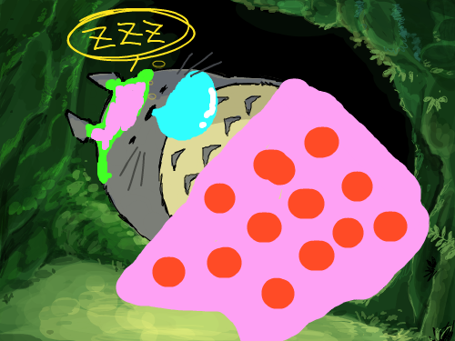 토토로 : 토토로가 자는 모슴... 스케치판 ,sketchpan