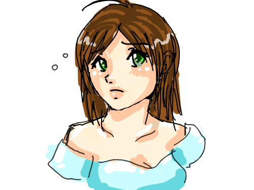 random : a girl 스케치판 ,sketchpan