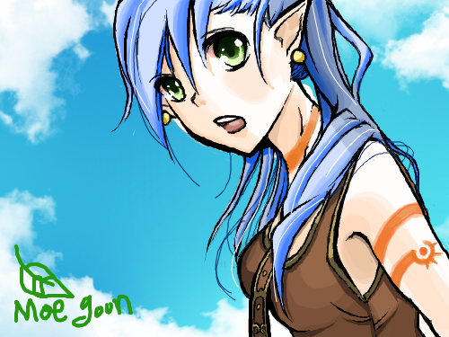 2.MoeGoon : 배경삽입-_-~~~ 스케치판 ,sketchpan