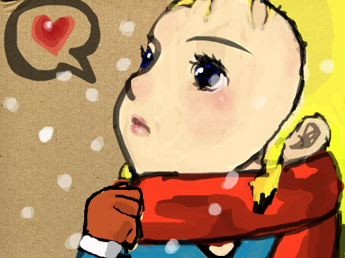 백인 여자아이 : 히히 배낀거? 스케치판 ,sketchpan