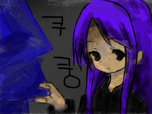 악마의소녀 : 악마에서 태어난 소녀 스케치판 ,sketchpan