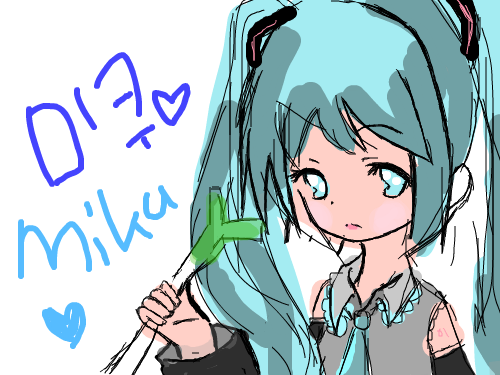 miku : miku 스케치판 ,sketchpan