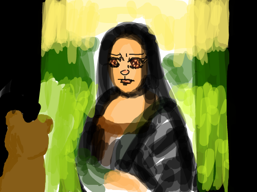 모나리자 : 뭐지이건 지우는 방법 없나 스케치판 ,sketchpan