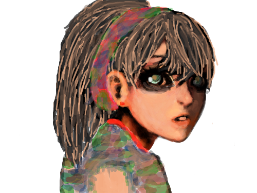 소녀 : 옷더그린것 스케치판 ,sketchpan