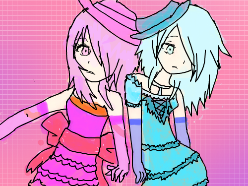 언니와 동생 : 언니와 동생~!! 스케치판 ,sketchpan