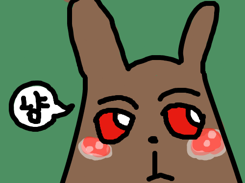 토끼 : .... 스케치판 ,sketchpan