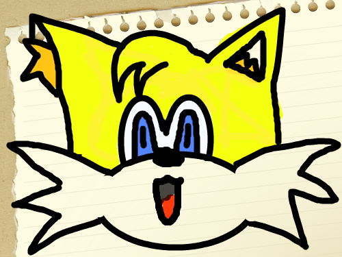 Tails : Doodle of tails 스케치판 ,sketchpan